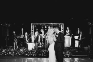 An intimate moment during the first dance