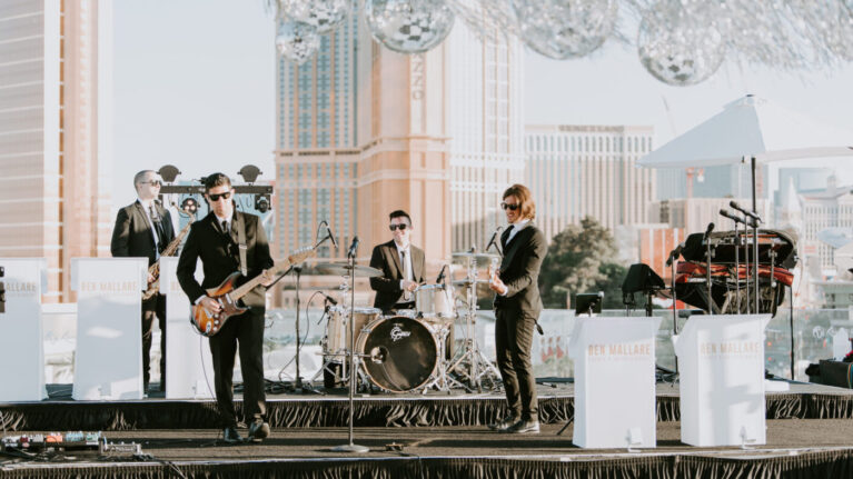 Ben Mallare Band playing cocktail hour in Las Vegas