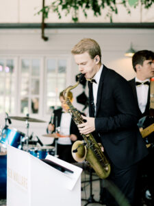 Wedding band sax player